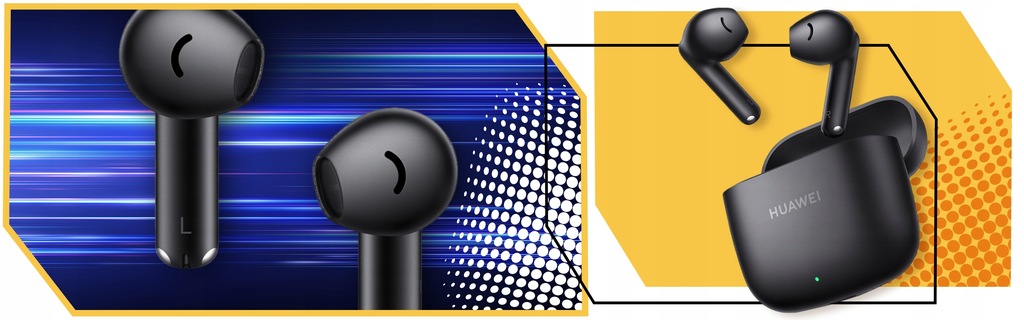 SŁUCHAWKI BEZPRZEWODOWE Huawei FreeBuds SE 2 DOUSZNE Bluetooth 5.3 CZARNE Głębokość produktu 1.81 cm